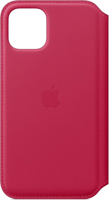 جراب جلدي قابل للطي لهاتف Apple iPhone 11 Pro - لون توت العليق، مقاس واحد 
