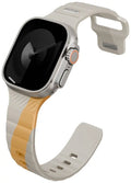 حزام UNIQ Stride De Rubber لساعة Apple Watch مقاس 49/46/45/44 مم باللون البيج