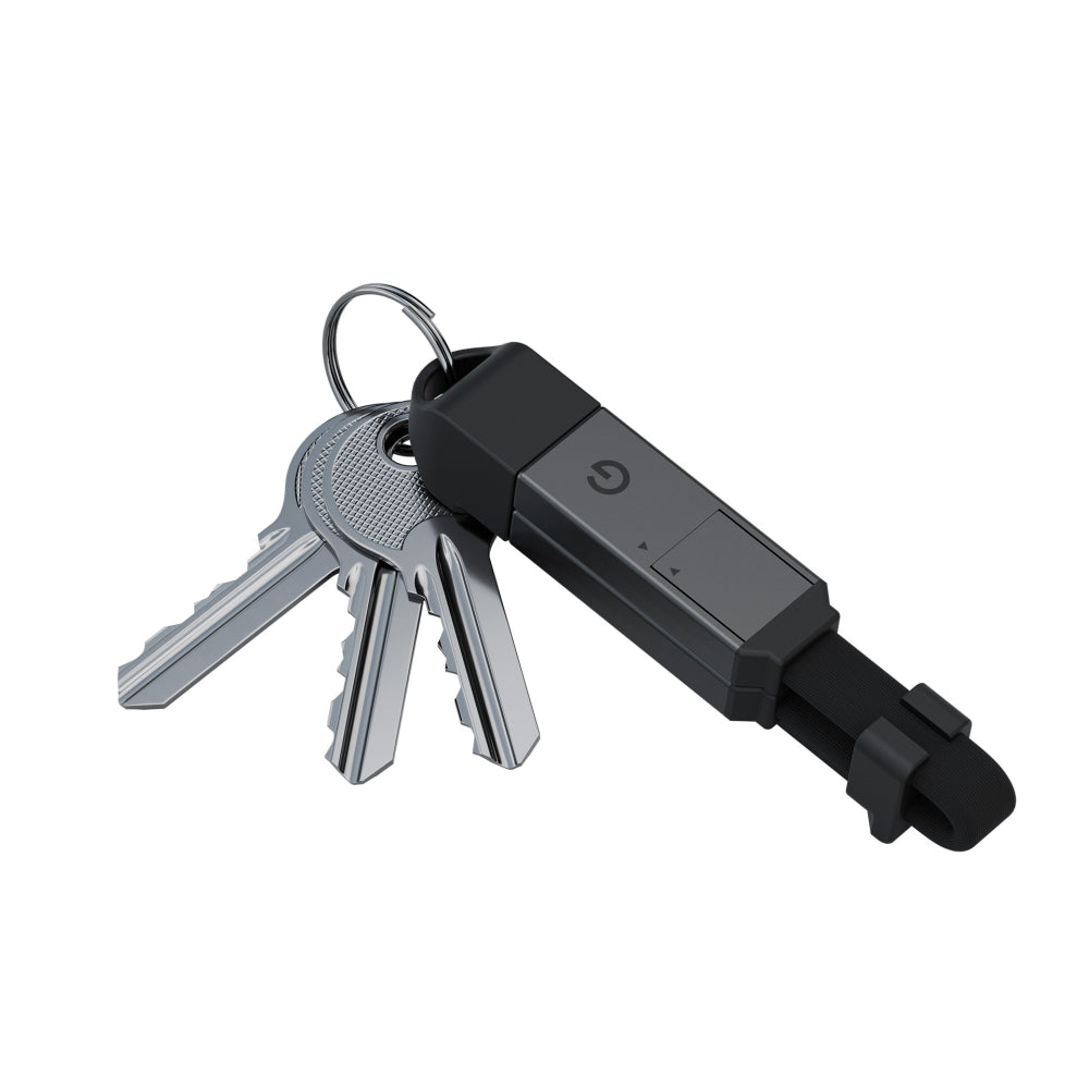 كابل Energea Sheath 2 في 1 USB-C إلى USB-C + Lightning (15 سم) - لون معدني