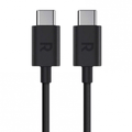 كابل شحن ومزامنة RAVPower RP-CB058 بطول 1 متر من USB-C إلى USB-C - أسود