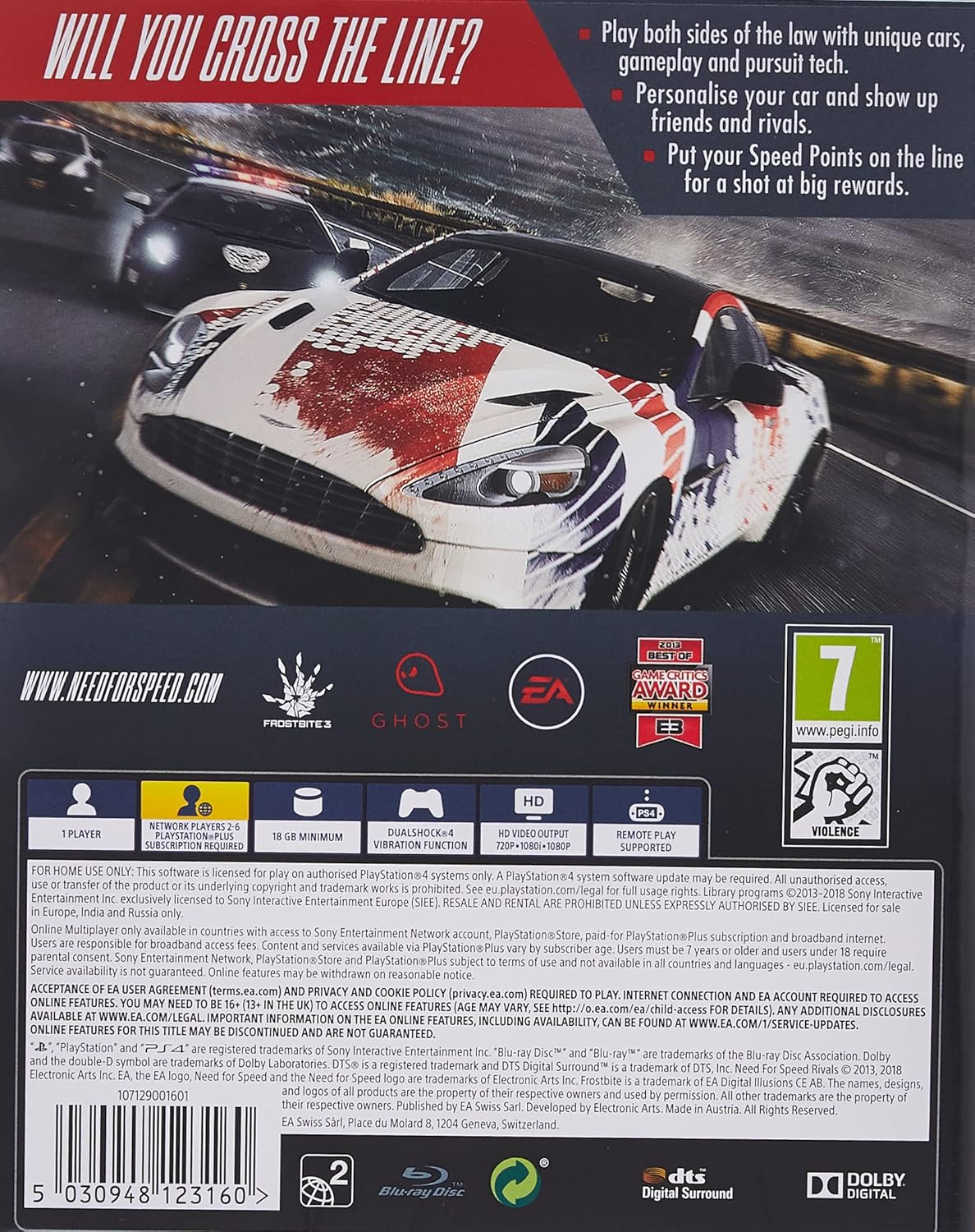 Need For Speed Rivals من Ea لجهاز بلايستيشن 4