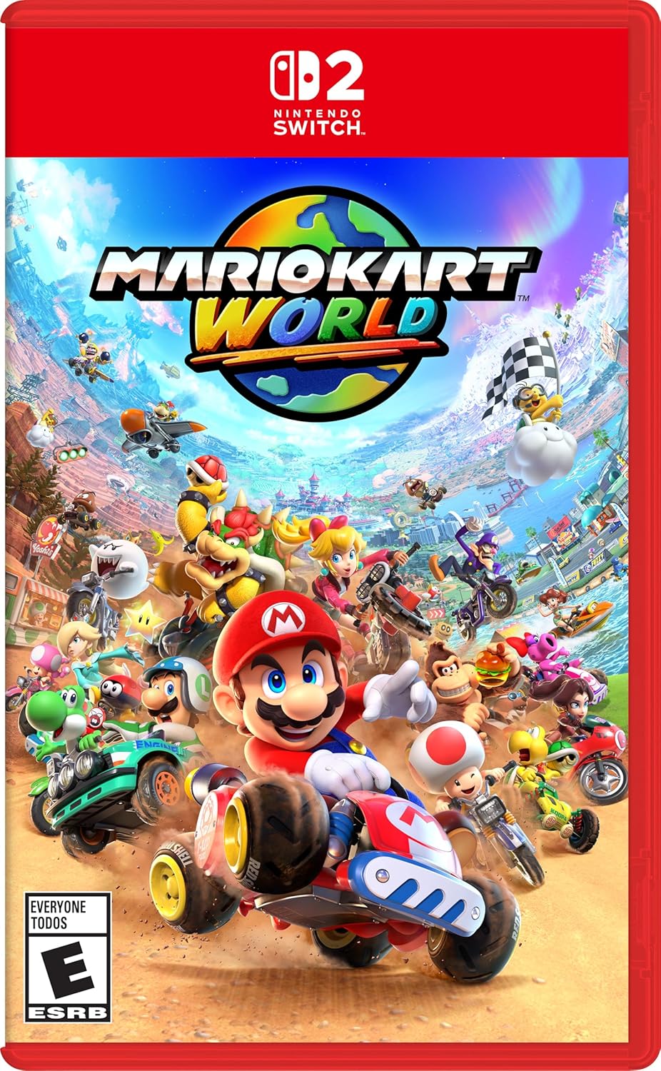 لعبة ماريو كارت وورلد، نينتندو سويتش 2، تصنيف ESRB E