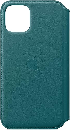 غطاء جلدي قابل للطي لهاتف Apple iPhone 11 Pro - Peacock 