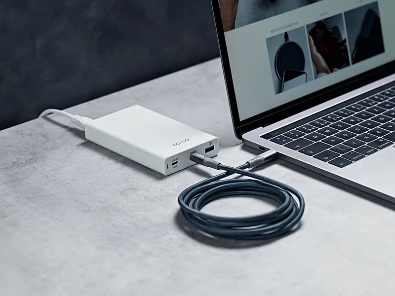 Epico Fabric Braided USB-C – USB-C - cable, 1.8 m, Space Grey