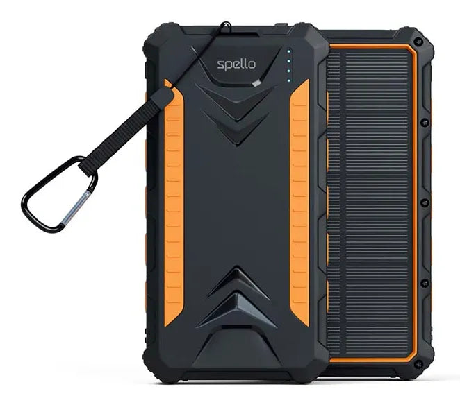 بنك الطاقة الشمسية Spello بسعة 24000 مللي أمبير في الساعة مع الشحن اللاسلكي Qi
