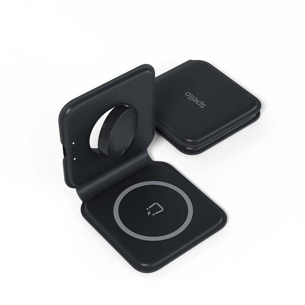 Spello 2in1 Portable Wireless Charger - black