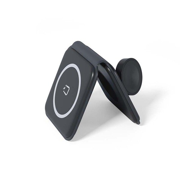 Spello 2in1 Portable Wireless Charger - black