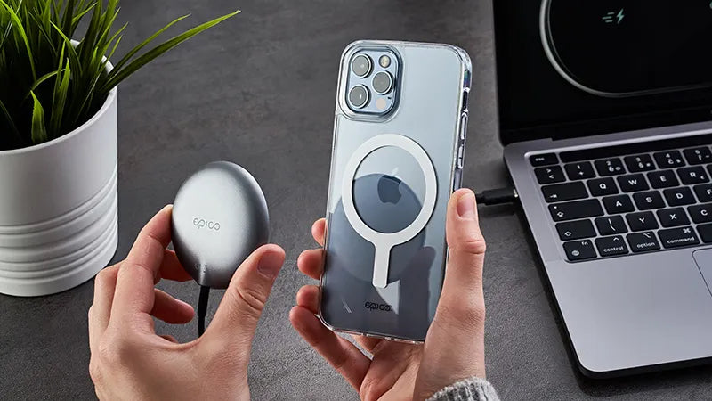 Epico USB-C Magnetic Wireless Charger - Space Gray