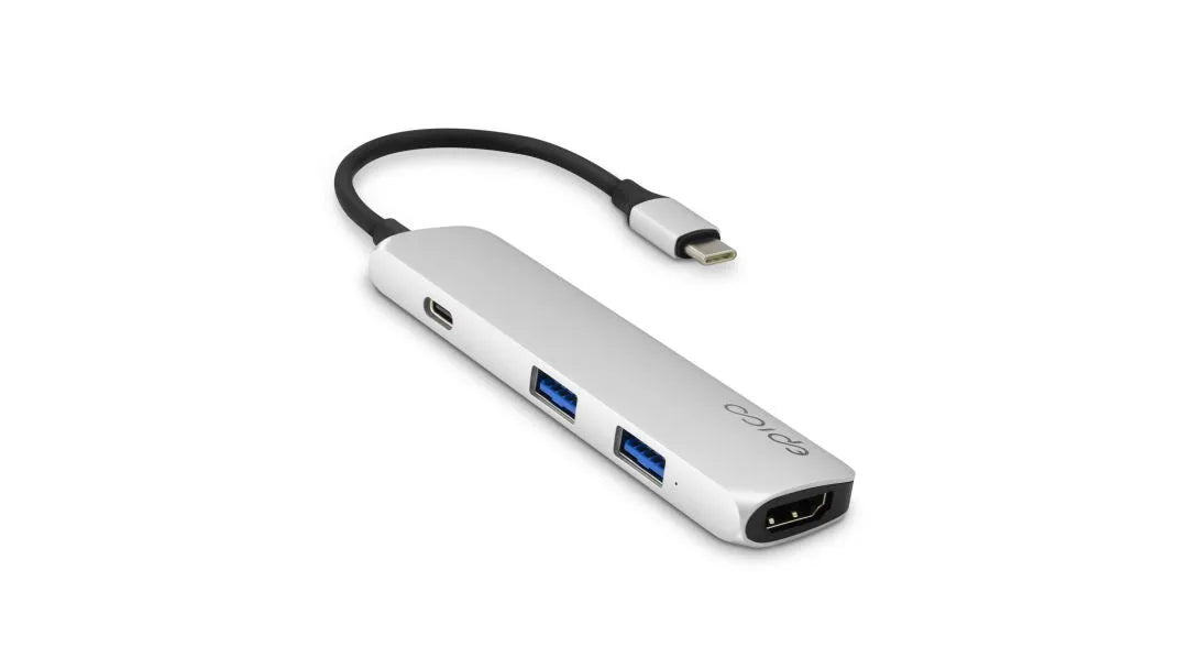 Epico USB Type-C Hub 4K HDMI - Silver/Black