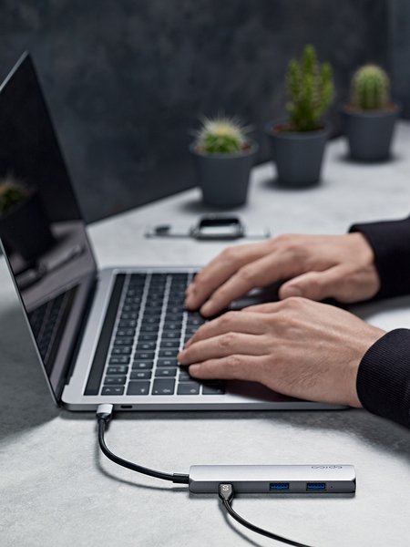 Epico USB Type-C Hub 4K HDMI - Silver/Black