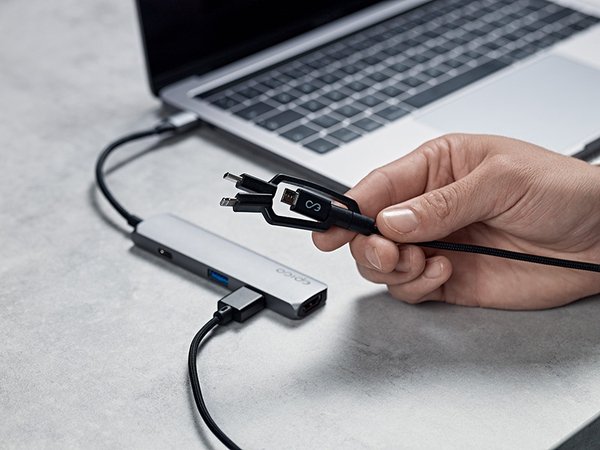 Epico USB Type-C Hub 4K HDMI - Silver/Black