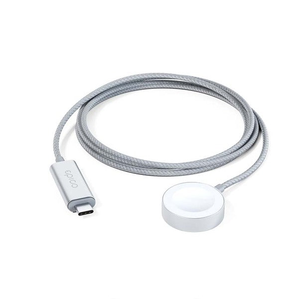 EPICO USB-C Fast Magnetic Charger for Apple Watch 1.2m - Silver