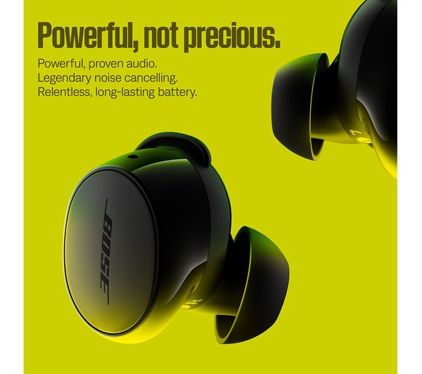 BOSE QuietComfort Wireless Bluetooth Noise-Cancelling Earbuds - Black