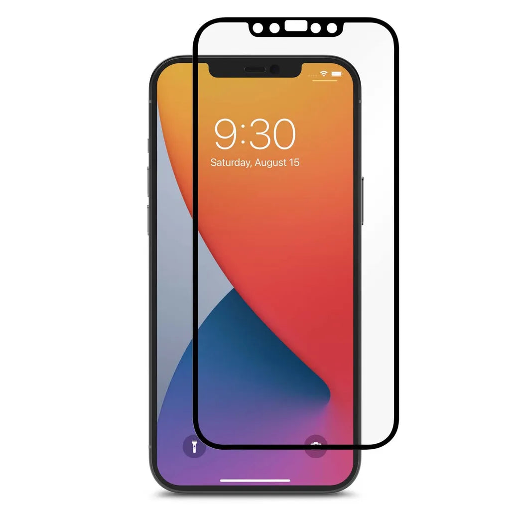 iVisor AG Screen Protector for iPhone 12 / 12 Pro (6.1") – Black (Clear/Matte)