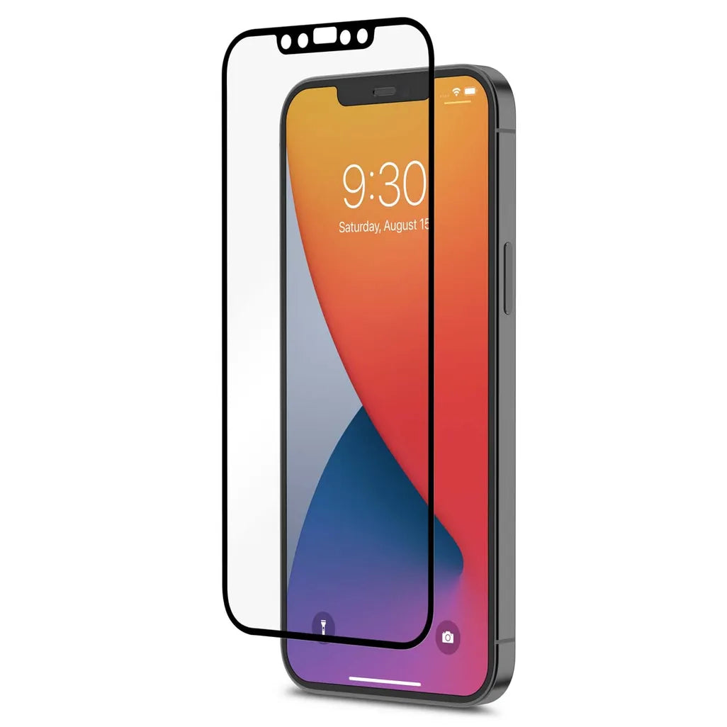 iVisor AG Screen Protector for iPhone 12 / 12 Pro (6.1") – Black (Clear/Matte)