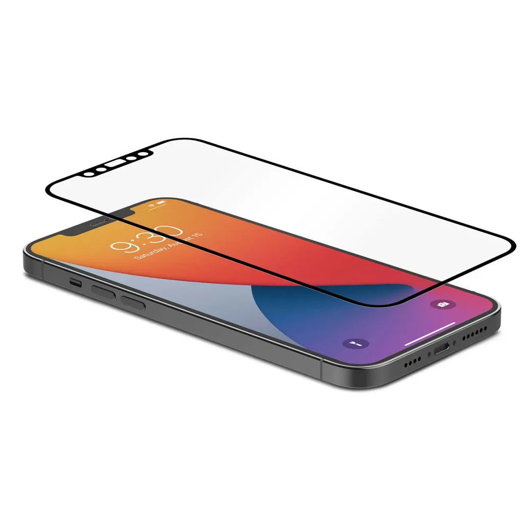 iVisor AG Screen Protector for iPhone 12 / 12 Pro (6.1") – Black (Clear/Matte)