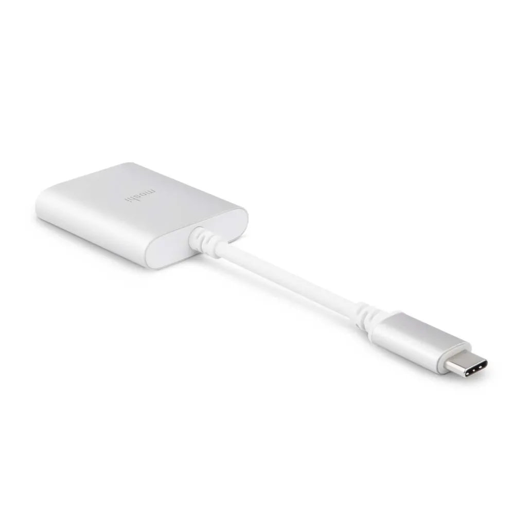 Moshi USB‑C Digital Audio Adapter with Charging Silver