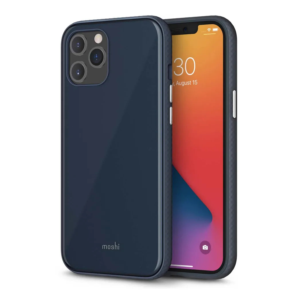 iGlaze Slim Hardshell Case for iPhone 12 / 12 Pro – Midnight Blue