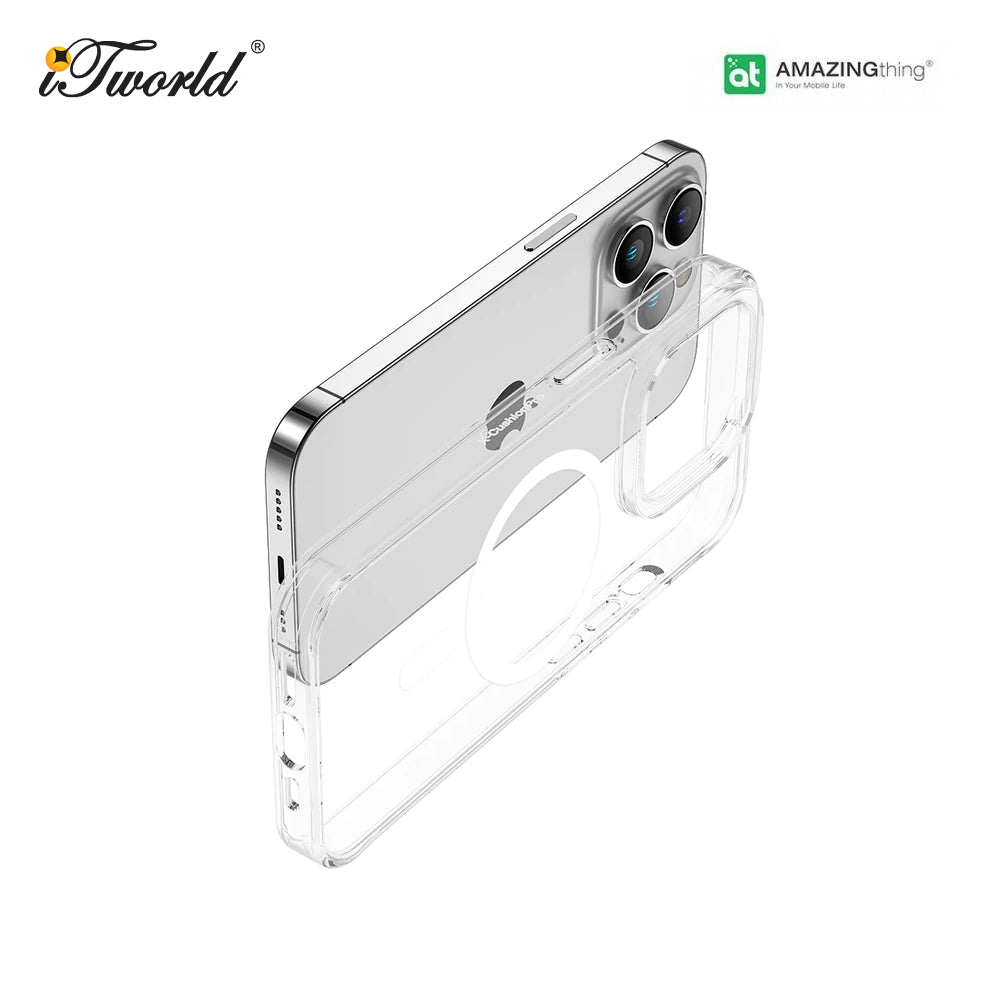 جراب AMAZINGthing Minimal Magclick لهاتف iPhone 2022 مقاس 6.1 بوصة - شفاف
