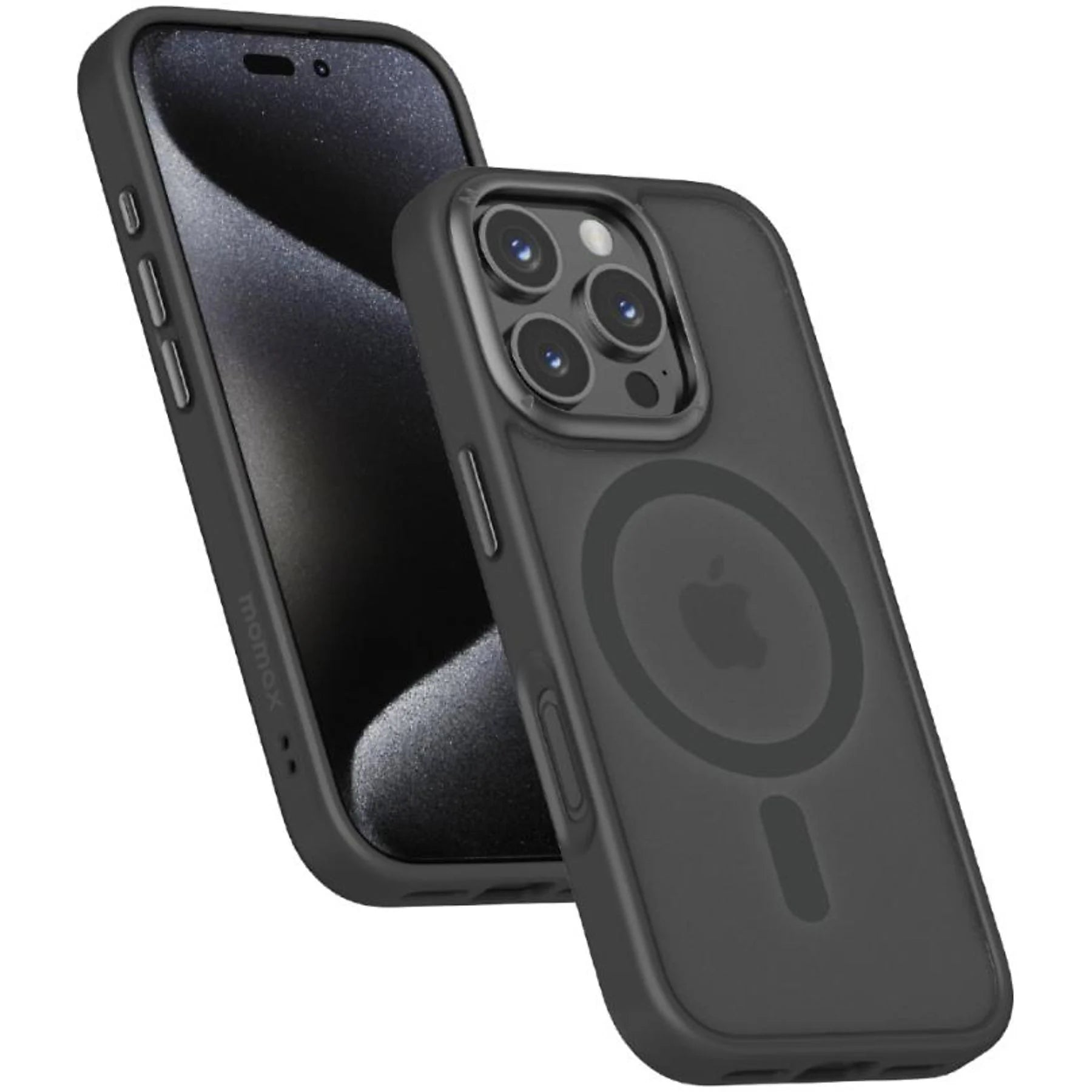 جراب هاتف Momax Play Magsafe لهاتف iPhone 16 Pro أسود