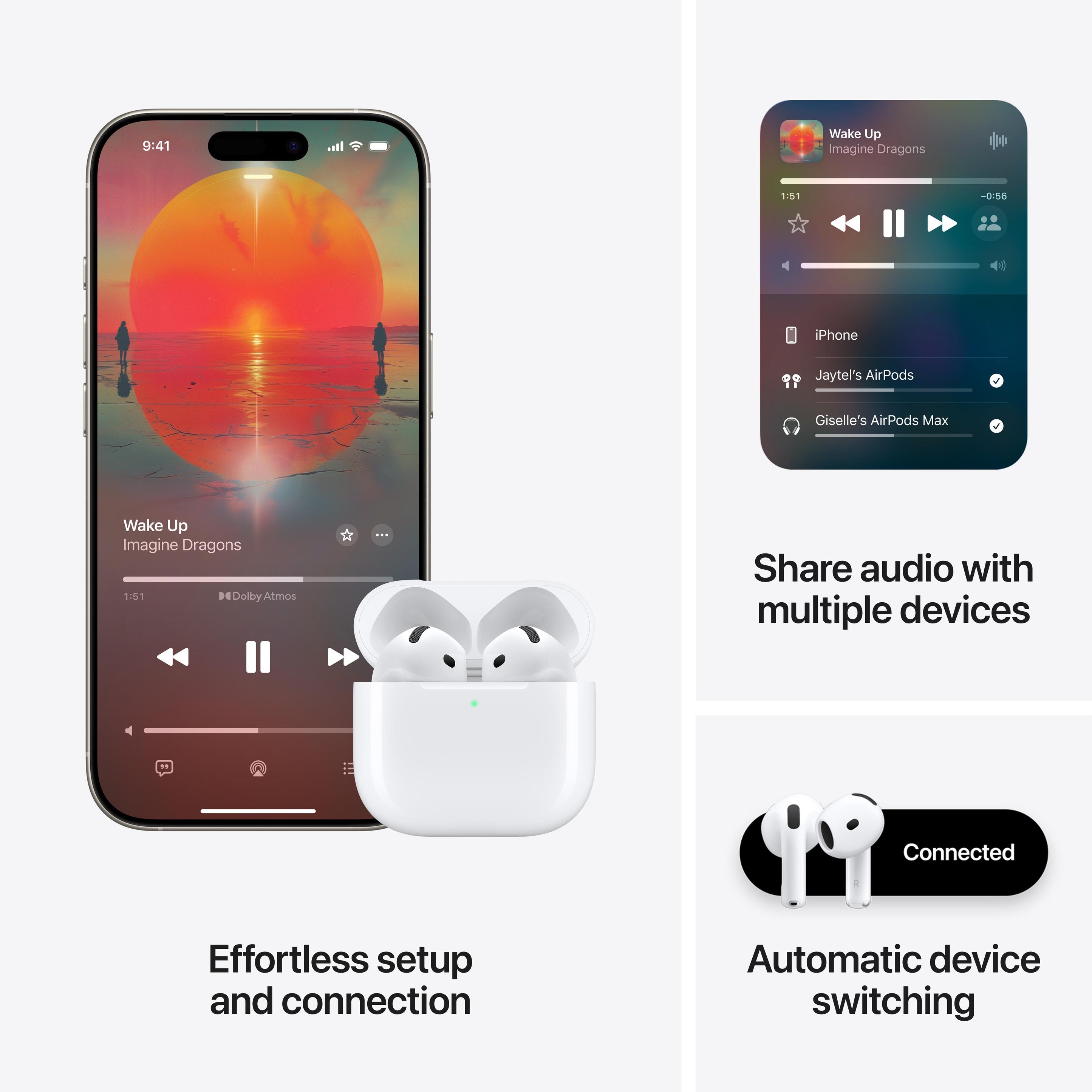 سماعات AirPods 4 مع خاصية إلغاء الضوضاء النشطة 