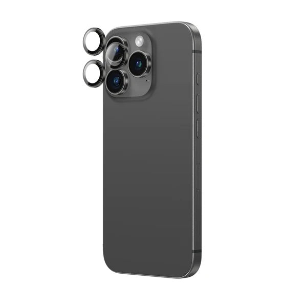 عدسة زجاجية AR 3 من AmazingThing لهاتف iPhone 16 Pro مقاس 6.3 بوصة / iPhone 16 Pro Max مقاس 6.9 بوصة - أسود
