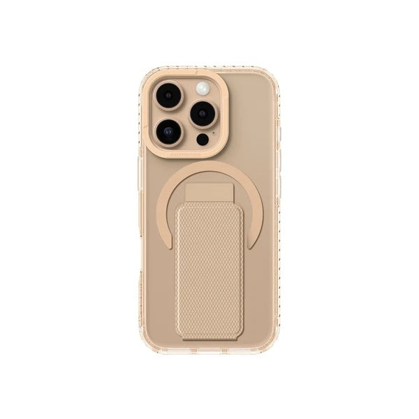 جراب AmazingThing Titan Pro + حامل MagSafe لهاتف iPhone 16 Pro مقاس 6.3 بوصة - ذهبي وردي