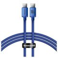 Baseus Crystal Shine USB-C / USB-C Cable CAJY000703 - 2m - Blue