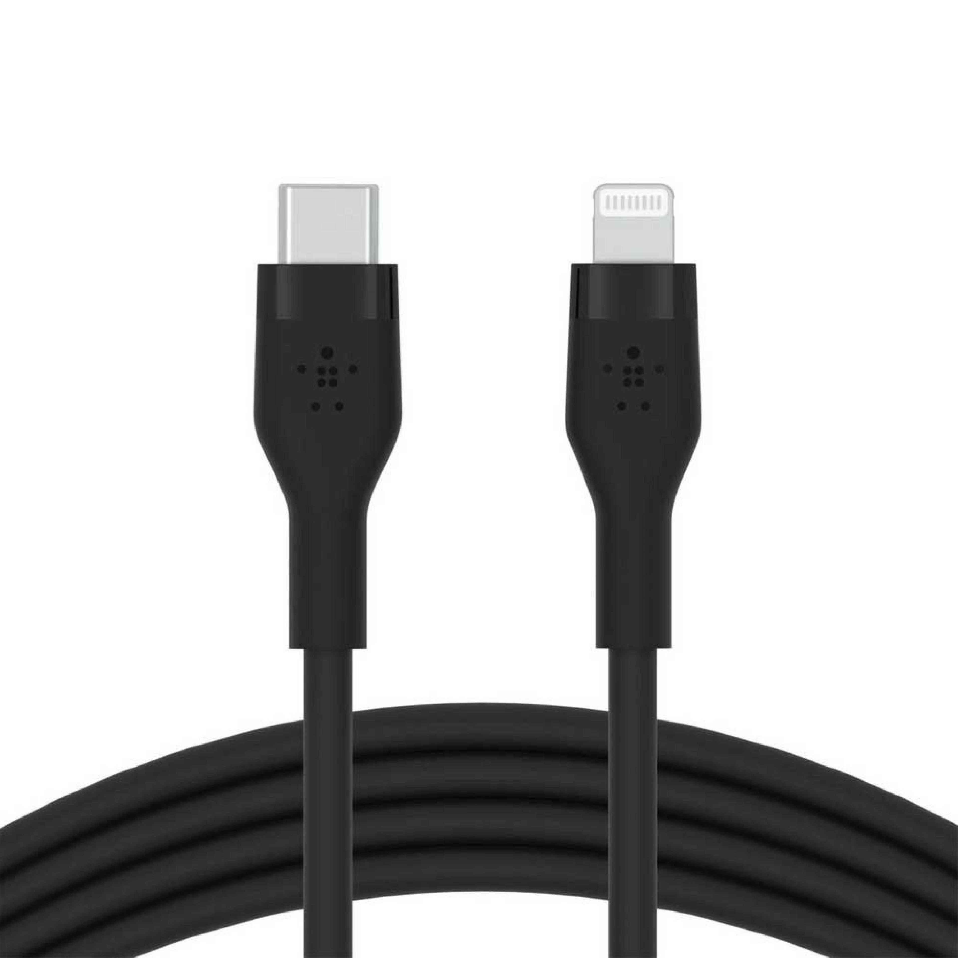 كابل BELKIN BoostCharge Flex USB-C إلى Lightning - 3 أمتار - أسود