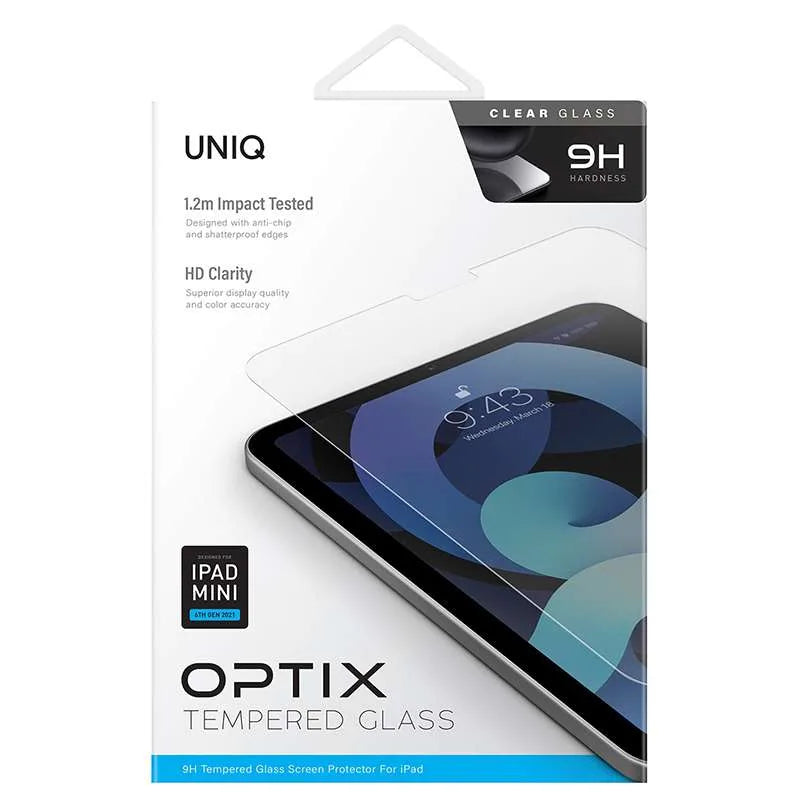 UNIQ Optix Glass Screen Protector for iPad Mini 6th/7th Gen – Clear