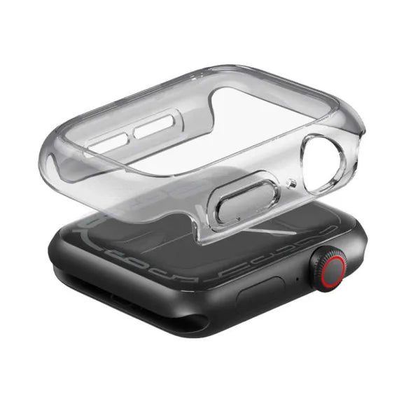 UNIQ Garde Case with Screen Protection for Apple Watch Series 10 42MM – Clear Smoke