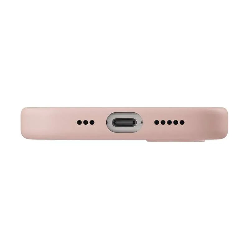 UNIQ Lino Magsafe Compatible Phone Case for iPhone 16E – Blush Pink