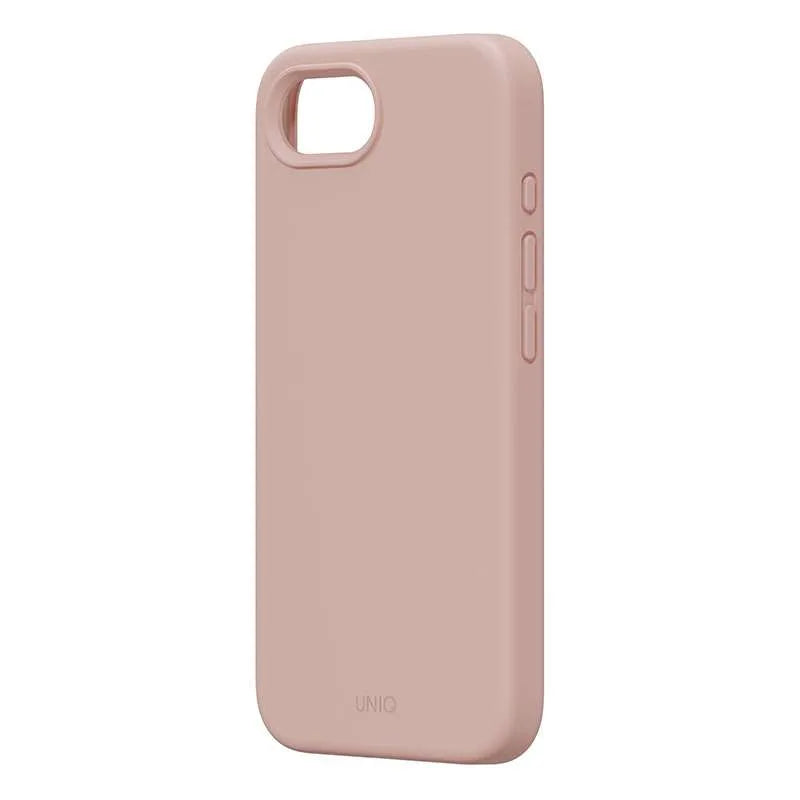 UNIQ Lino Magsafe Compatible Phone Case for iPhone 16E – Blush Pink