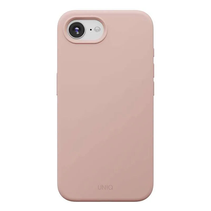 UNIQ Lino Magsafe Compatible Phone Case for iPhone 16E – Blush Pink