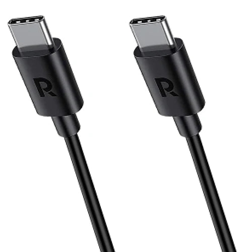 RAVPower RP‑CB058 1 m USB‑C to USB‑C Charging & Sync Cable – Black