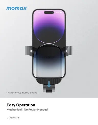 Momax move universal easy car mount space grey