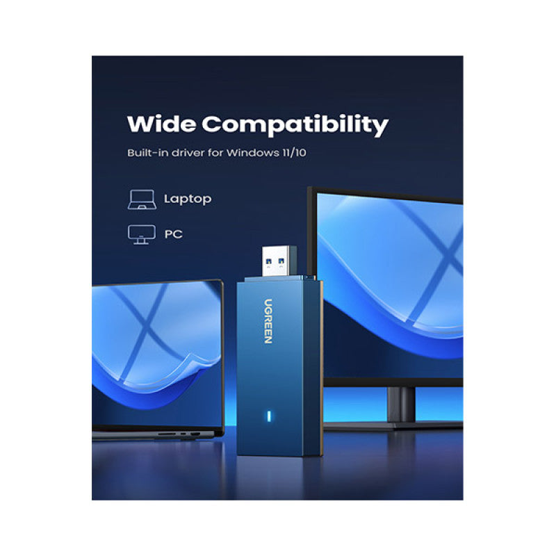 محول لاسلكي ثنائي النطاق Wi-Fi 6 AX1800 من UGREEN