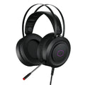 Cooler Master CH321 RGB Gaming Headset – 50mm Neodymium Drivers, USB Wired, Over-Ear, Black