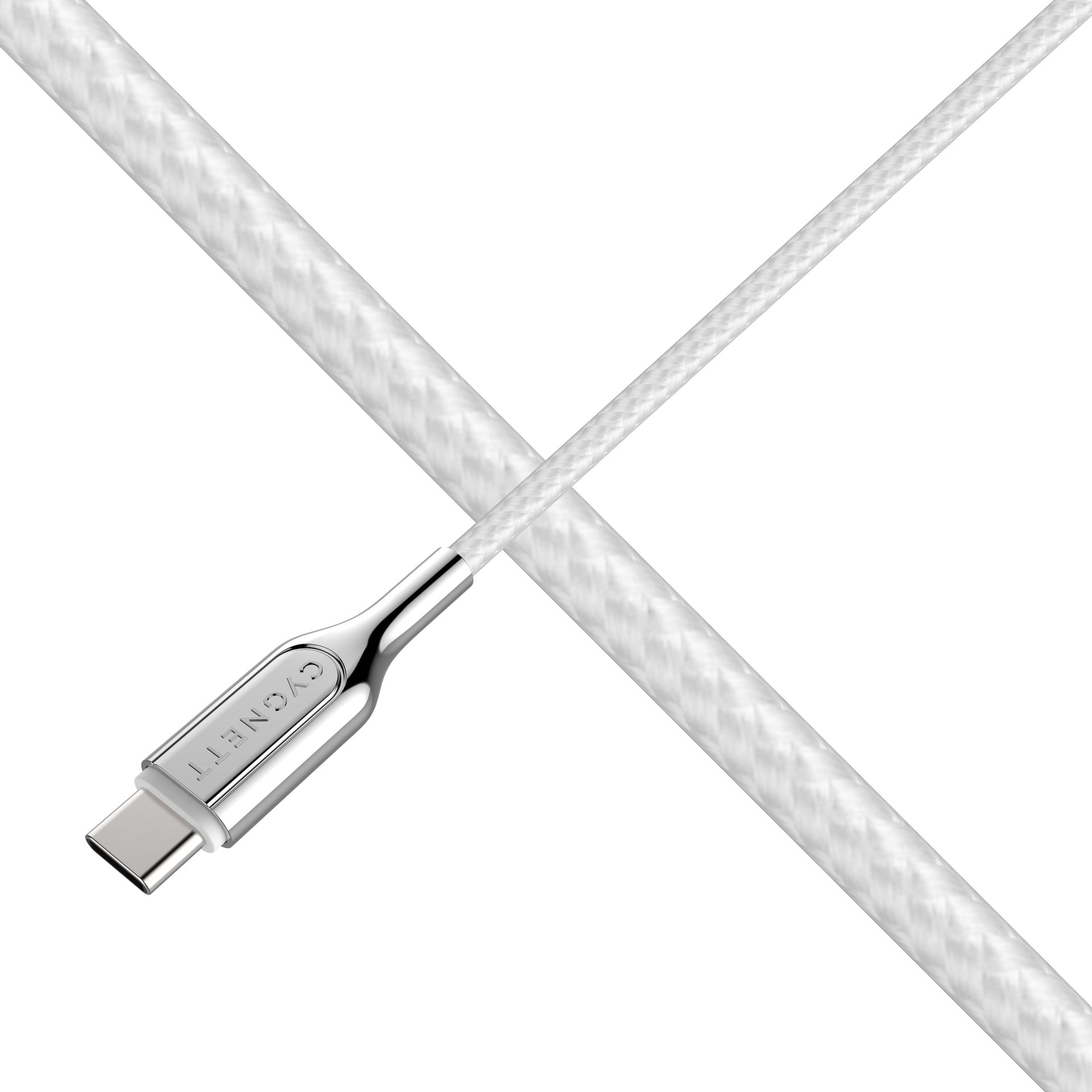 كابل Cygnett Armour 2.0 USB-C إلى USB-C 5A/100W بطول 2 متر (أبيض)