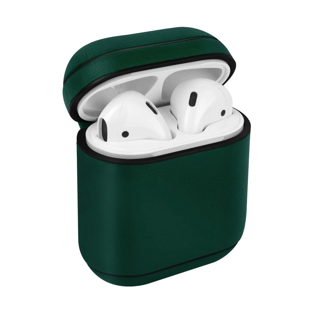 جراب جلدي أصلي لسماعات Airpod من Uniq (لون زيتوني)
