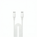 كابل Momax 1-Link Flow CC USB-C إلى USB-C مضفر بطول 2 متر وقوة 100 واط - أبيض 
