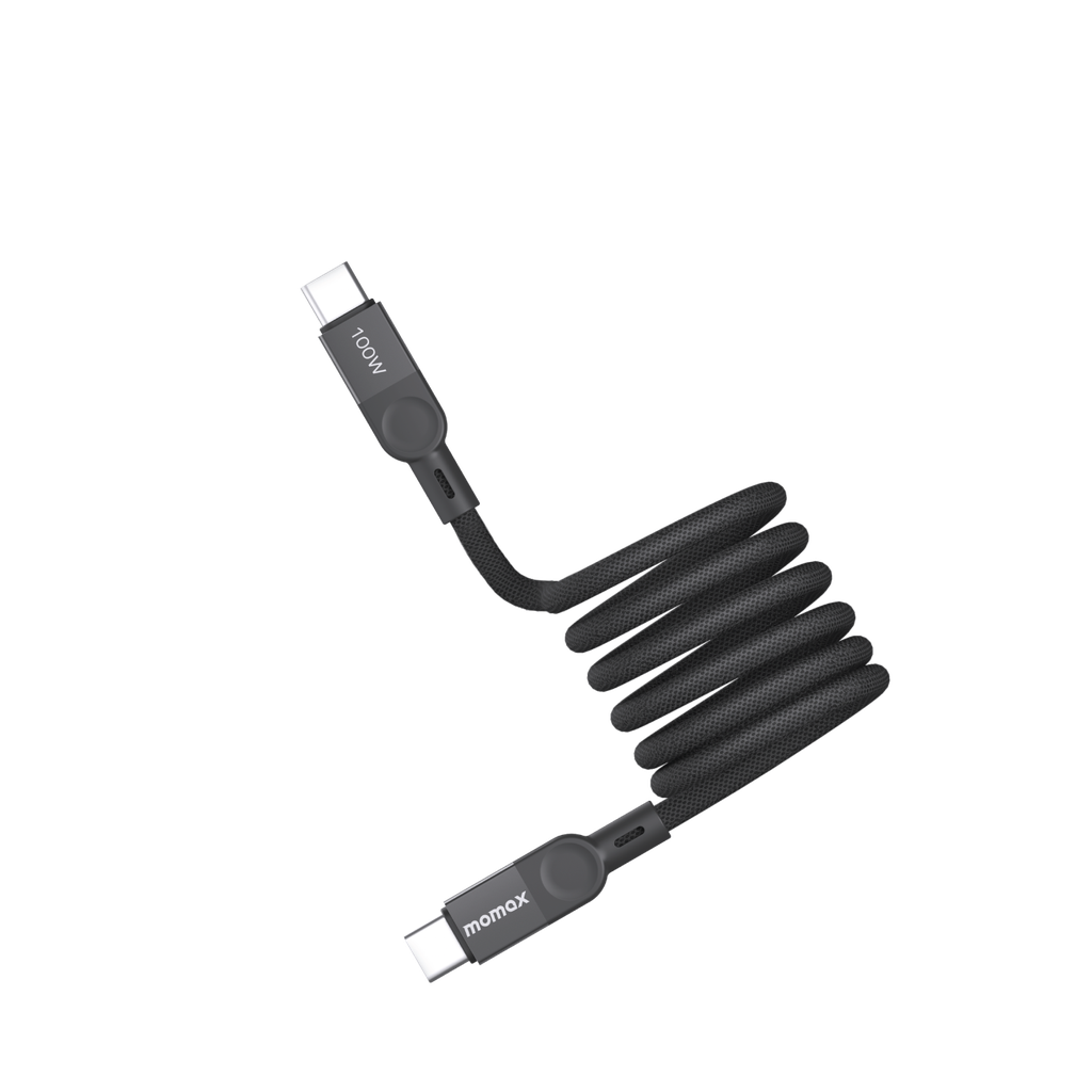 كابل مغناطيسي MOMAX ELITE MAG LINK 100 واط USB-C إلى USB-C بطول 1 متر