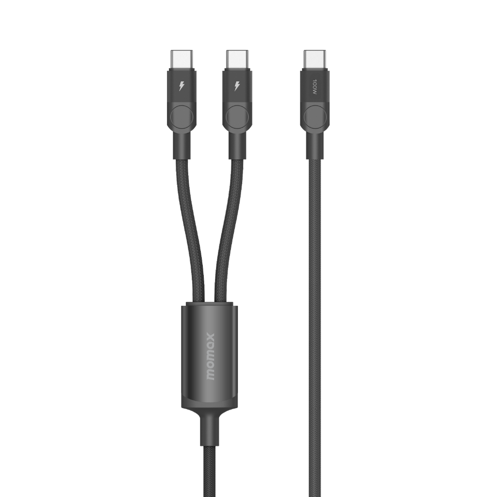 كابل مغناطيسي MOMAX MAG LINK 100 واط USB-C إلى USB-C مزدوج بطول 2 متر