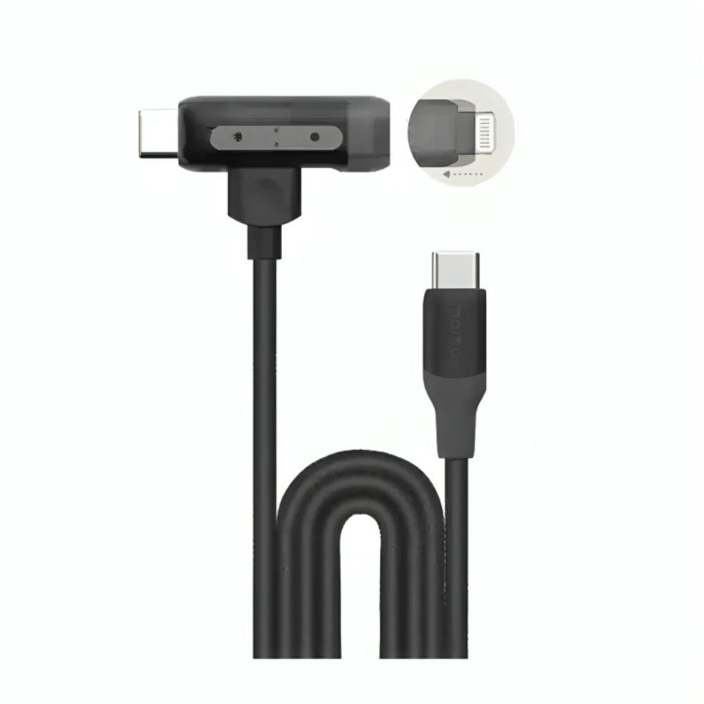 Momax 1 Link USB-C to USB-C and Lightning Cable 1.5m (Black)