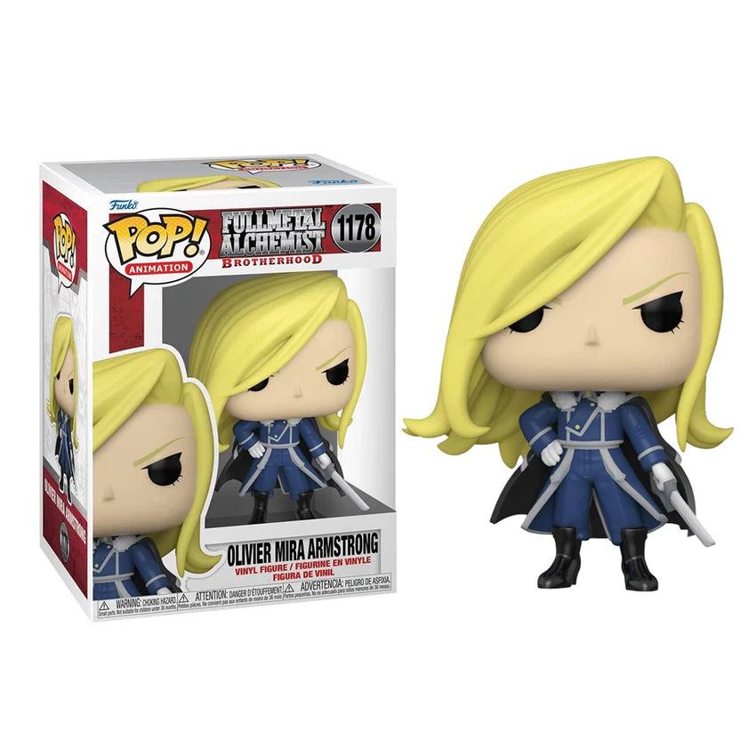 Pop! Animation: Fullmetal Alchemist: Brotherhood – Olivier Mira Armstrong with Sword Vinyl Figure