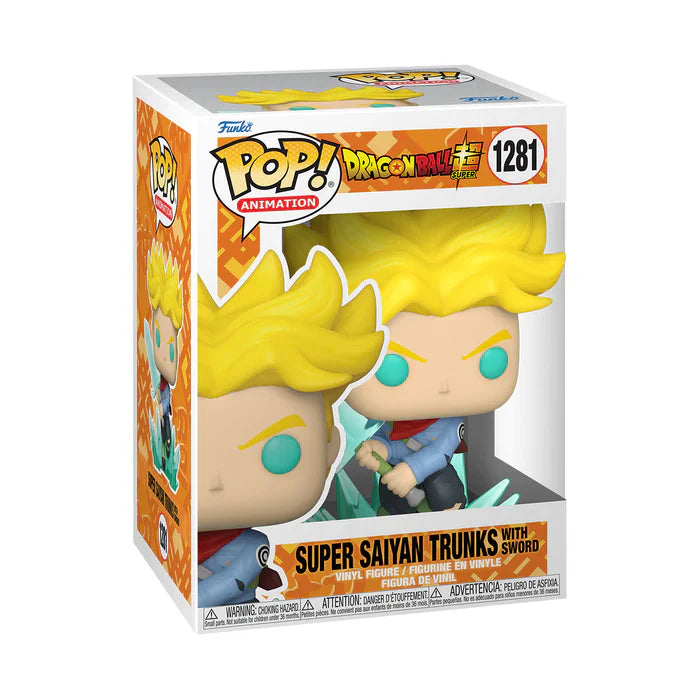 Pop! Animation: Dragon Ball Super – Super Saiyan Trunks with Sword Vinyl Figure