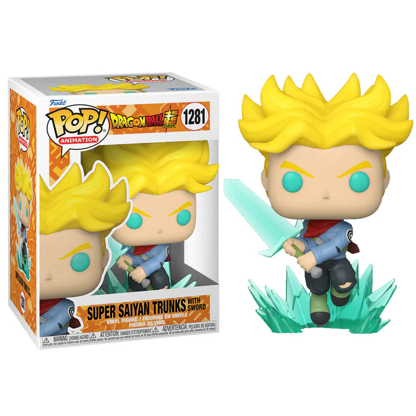 Pop! Animation: Dragon Ball Super – Super Saiyan Trunks with Sword Vinyl Figure