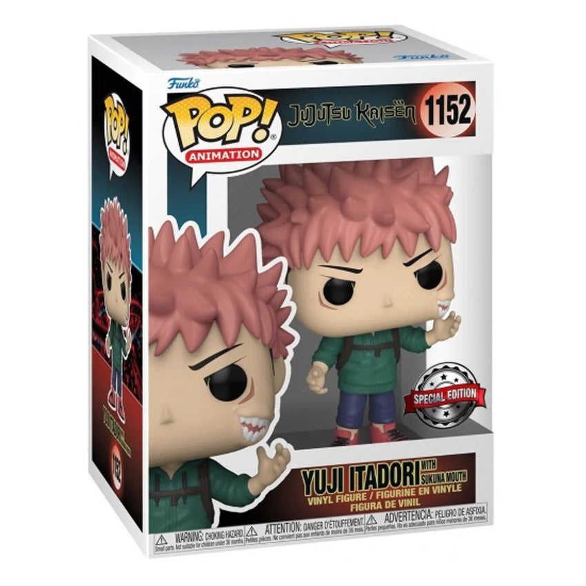 Pop! Animation: Jujutsu Kaisen – Yuji Itadori with Sukuna Mouth (Exclusive)