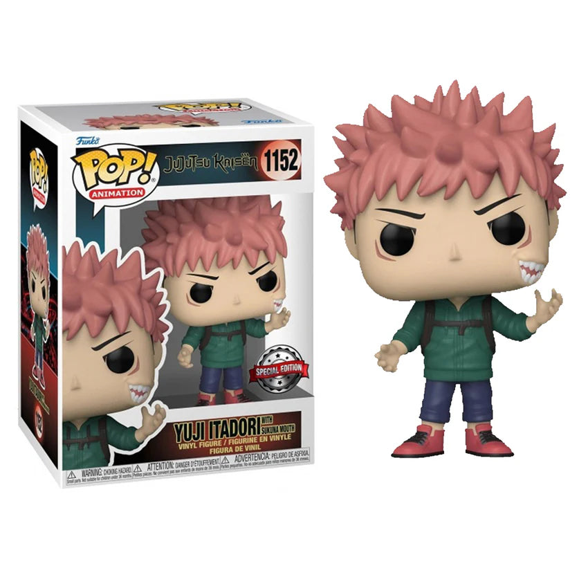 Pop! Animation: Jujutsu Kaisen – Yuji Itadori with Sukuna Mouth (Exclusive)