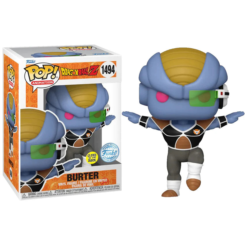 Pop! Animation: Dragon Ball Z S10 – Burter (Glow-in-the-Dark) Exclusive Vinyl Figure